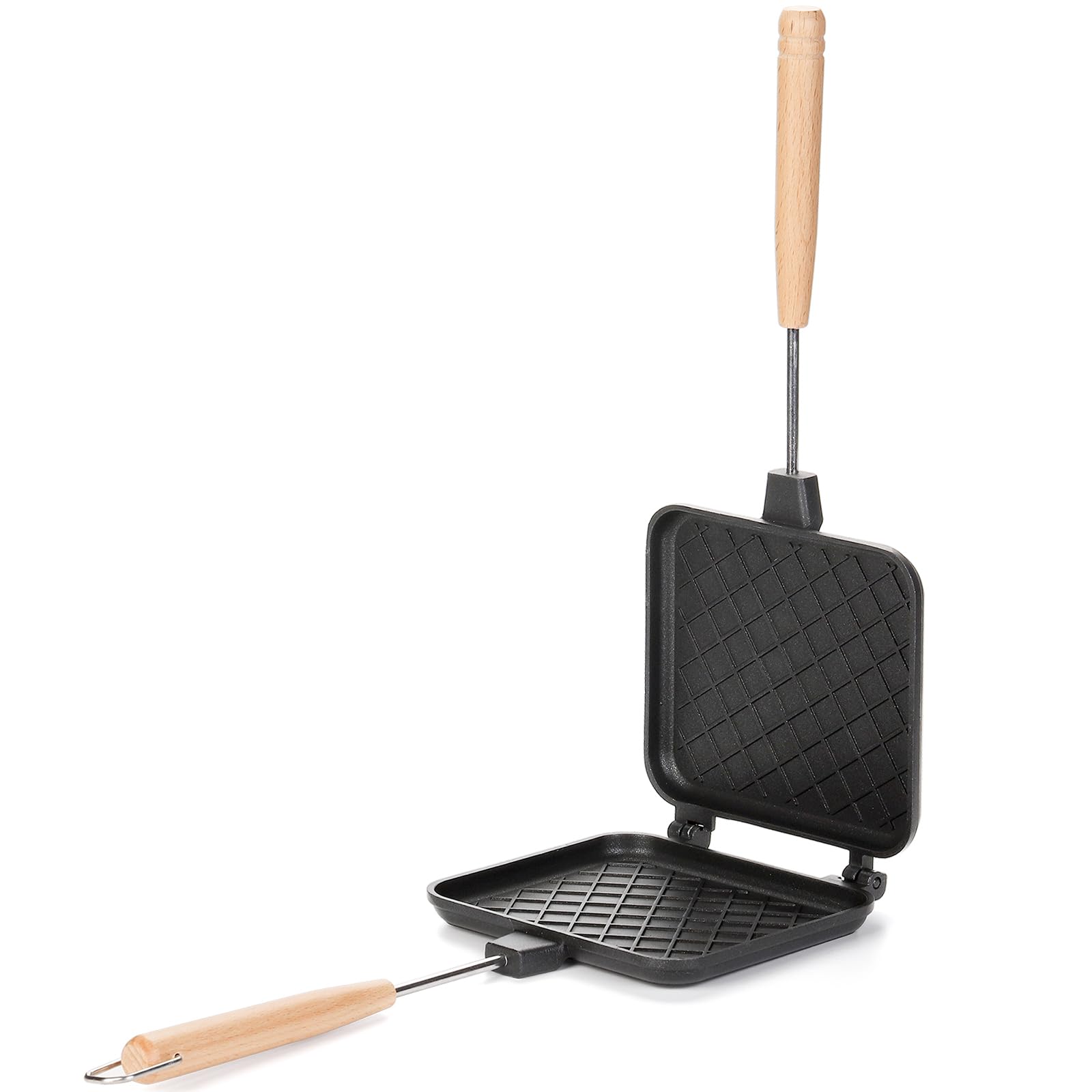 Pumtus latch and handle close-up ensures secure press