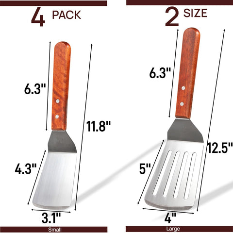 Pumtus small spatula for precise pan control and delicate turns