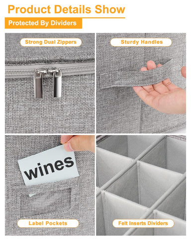 punemi wine glass storage box stackable design helps save cabinet space