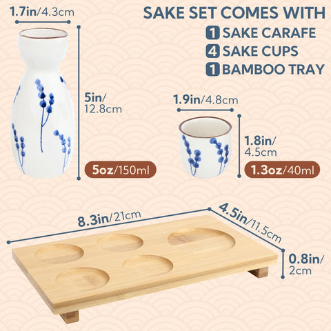 PUNNIO Sake Set dishwasher and microwave safe for easy care.