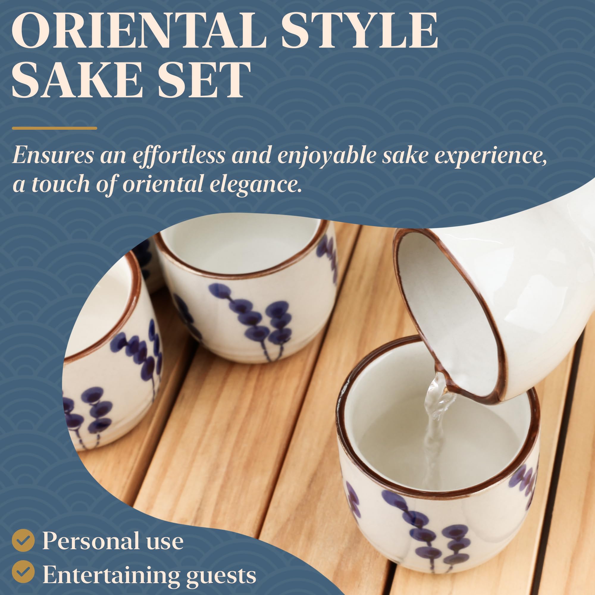 PUNNIO Sake Set ochoko cups for shared tasting moments.