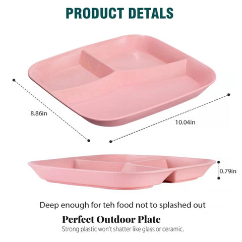 PUPOPIK reusable plate at outdoor picnic setting for easy meals on the go