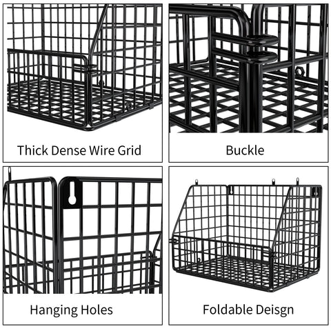 PUPPYCUTE kitchen pantry organizer baskets for containers and spices