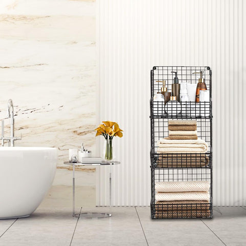 PUPPYCUTE rust-resistant metal baskets used for hanging storage