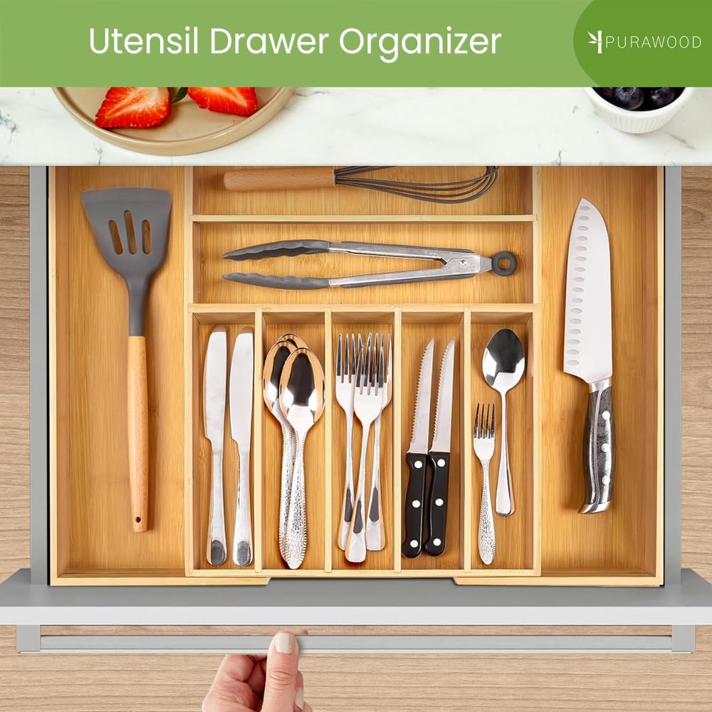 Purawood extra compartments help store office supplies or jewelry neatly.