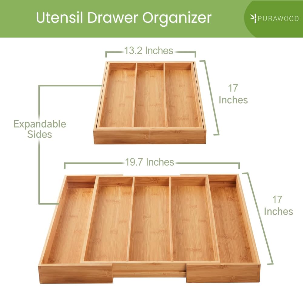 Purawood water-resistant bamboo construction for moisture-friendly kitchen use.