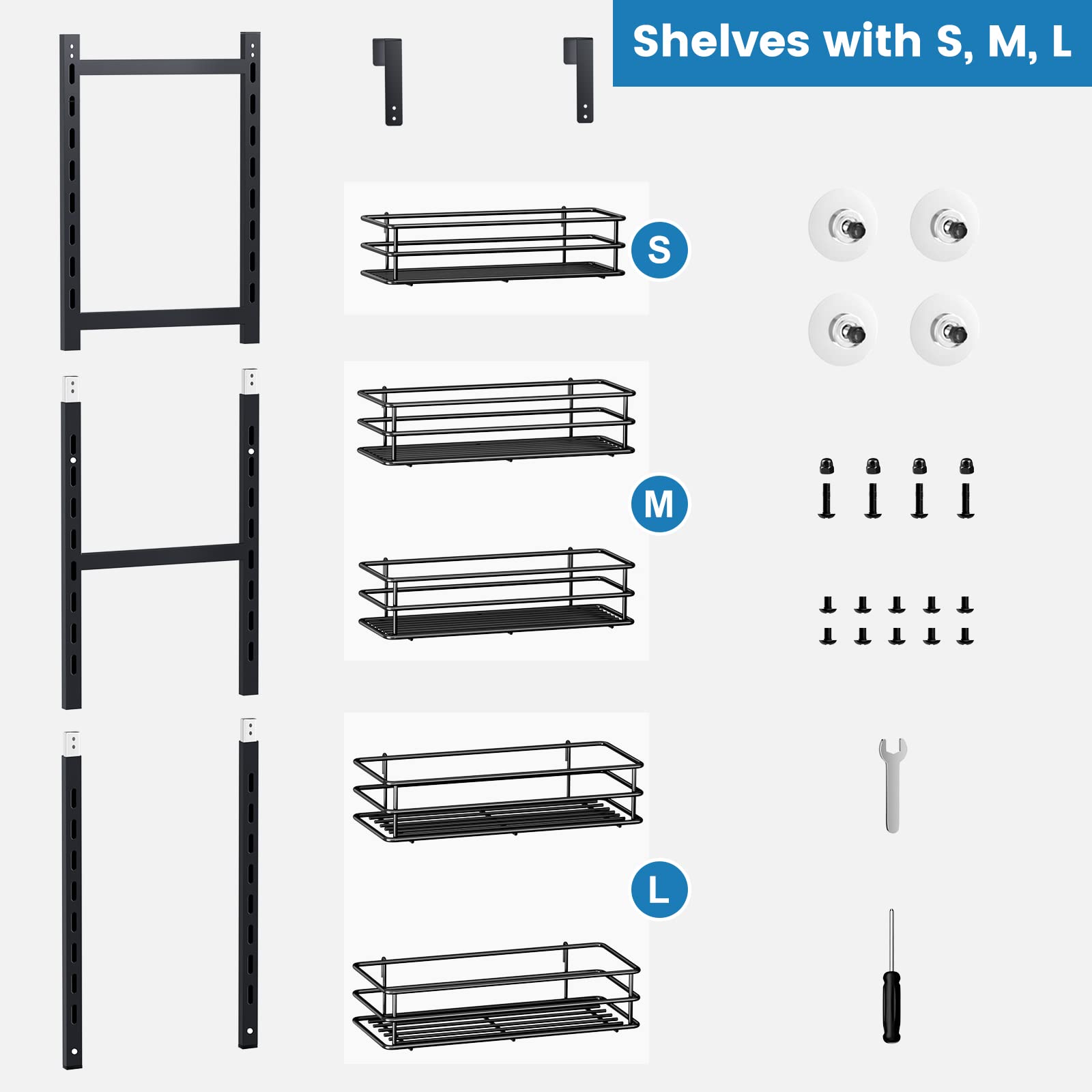 Purdaz compact shelves fit into tight spaces for efficient organization