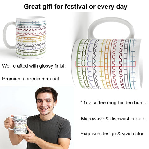 Pure Compression gag gift mug 11oz ideal for jokes at home or office.