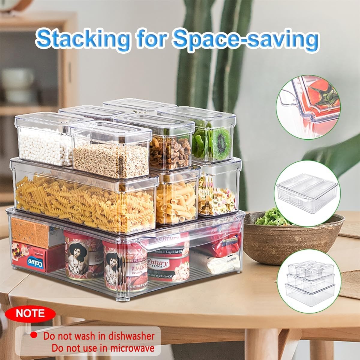 Pure Future drain tray fridge bin highlights moisture separation for fresh produce.