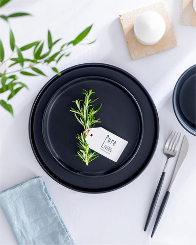 Pure Living bowls in matte black highlight texture and quality