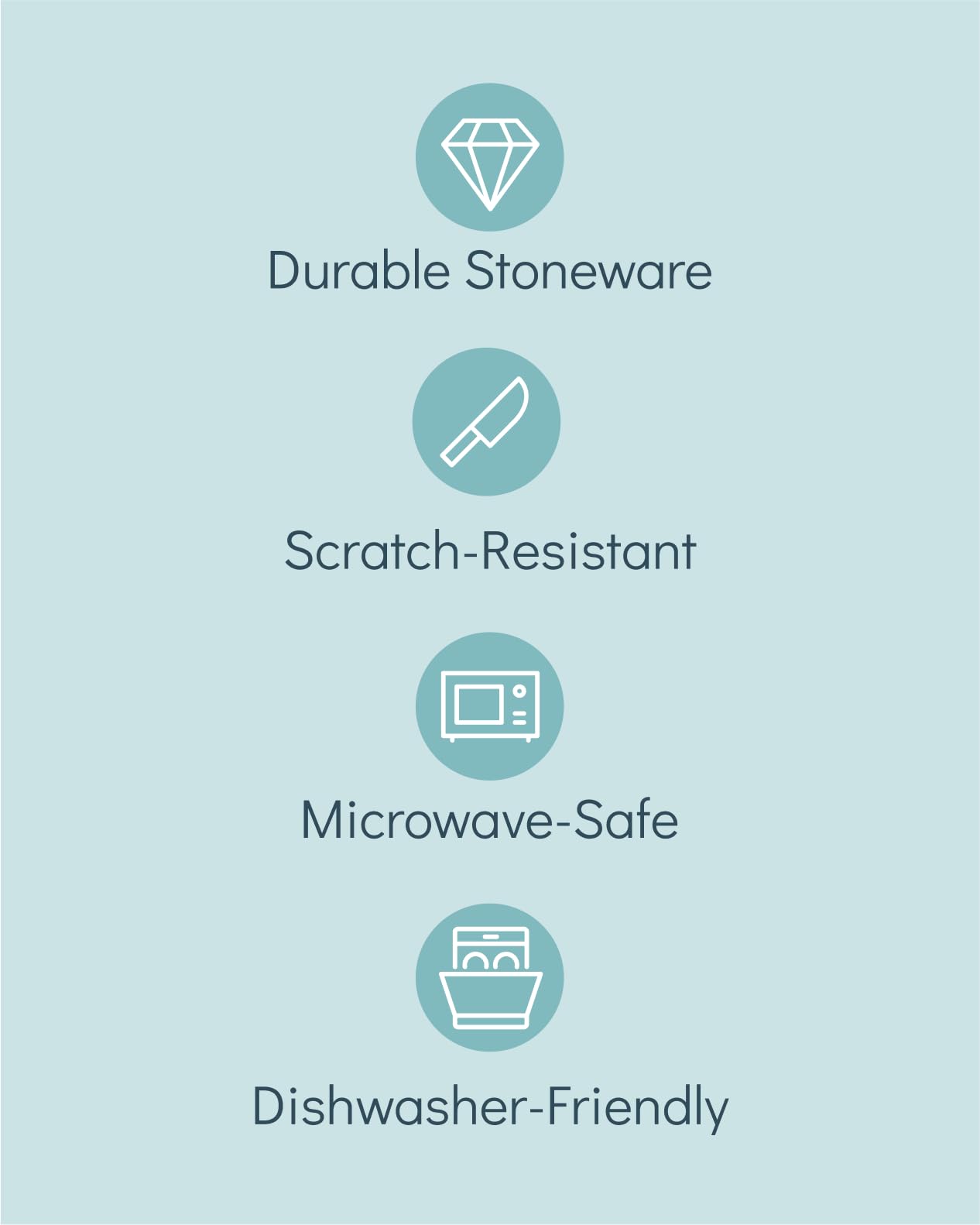 Pure Living dining set on table in matte black for a cohesive look