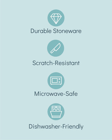 Pure Living dining set on table in matte black for a cohesive look