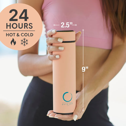 Pure Zen Tea thermos long infuser inside for enhanced flavor extraction