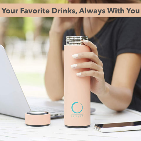 Pure Zen Tea thermos stainless steel body for durability and rust resistance