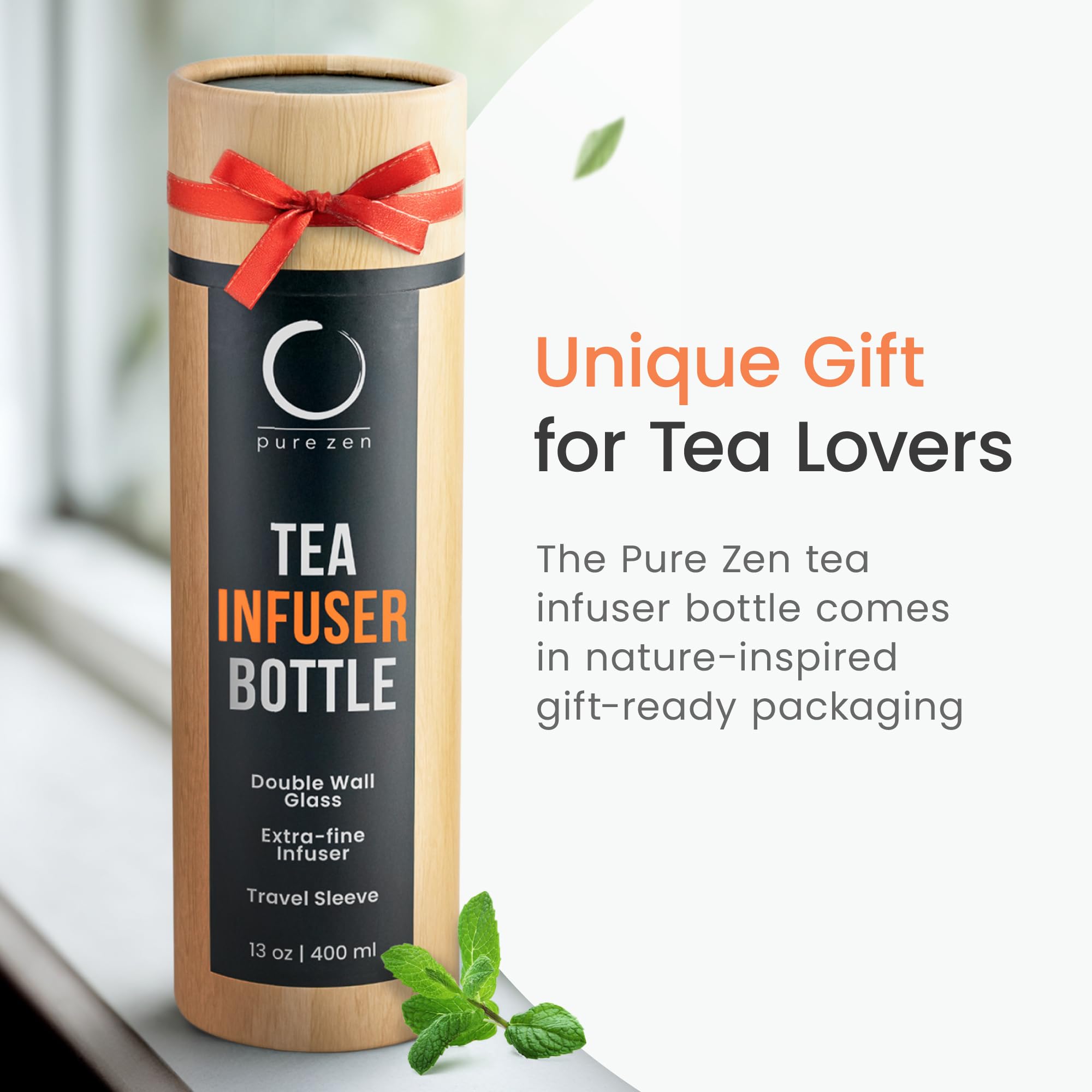 Pure Zen Tea tumbler gift packaging elevates tea gifting