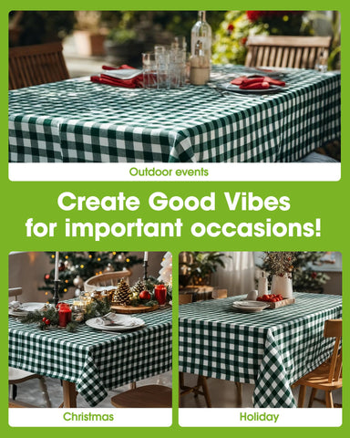 Pureegg 10-pack disposable tablecloths shown for event prep.