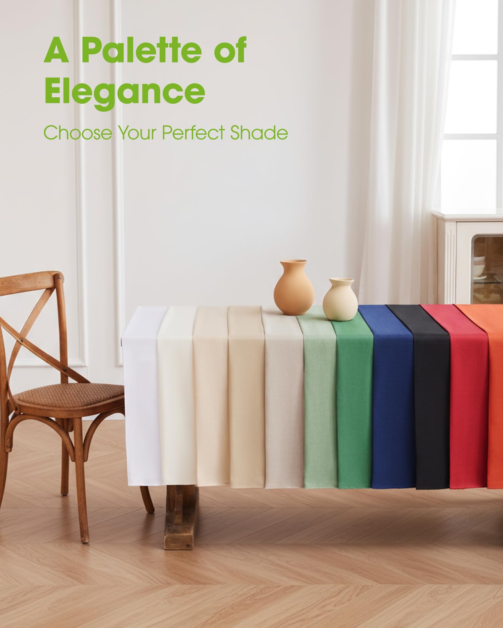 Pureegg 52x70 inch cloth fits 4-6 seating for versatile events