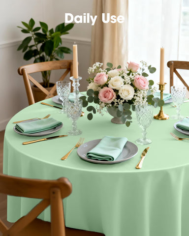 Thickened PEVA Pureegg table cloth offers reliable surface protection.