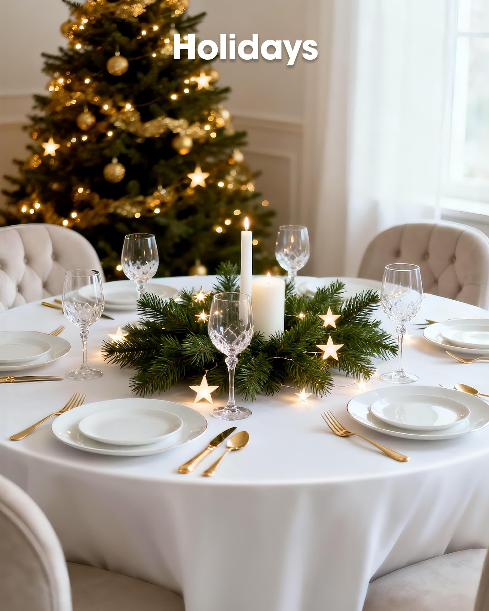 Pureegg 20-pack tablecloths for versatile decorating and setup