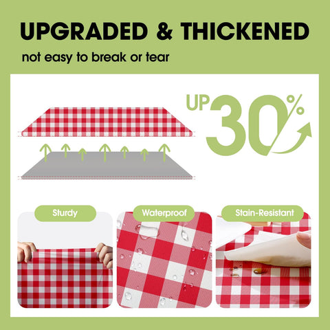 Pureegg disposable tablecloth ready for quick cleanup after a party