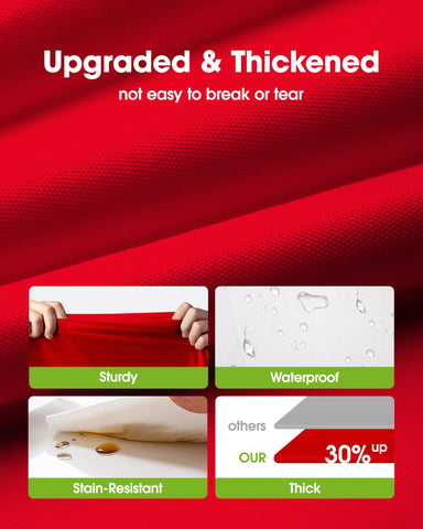 Pureegg disposable tablecloth for quick cleanup after parties and events.