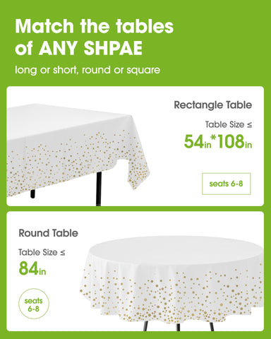 Pureegg disposable tablecloth keeps surfaces waterproof and stain-resistant.