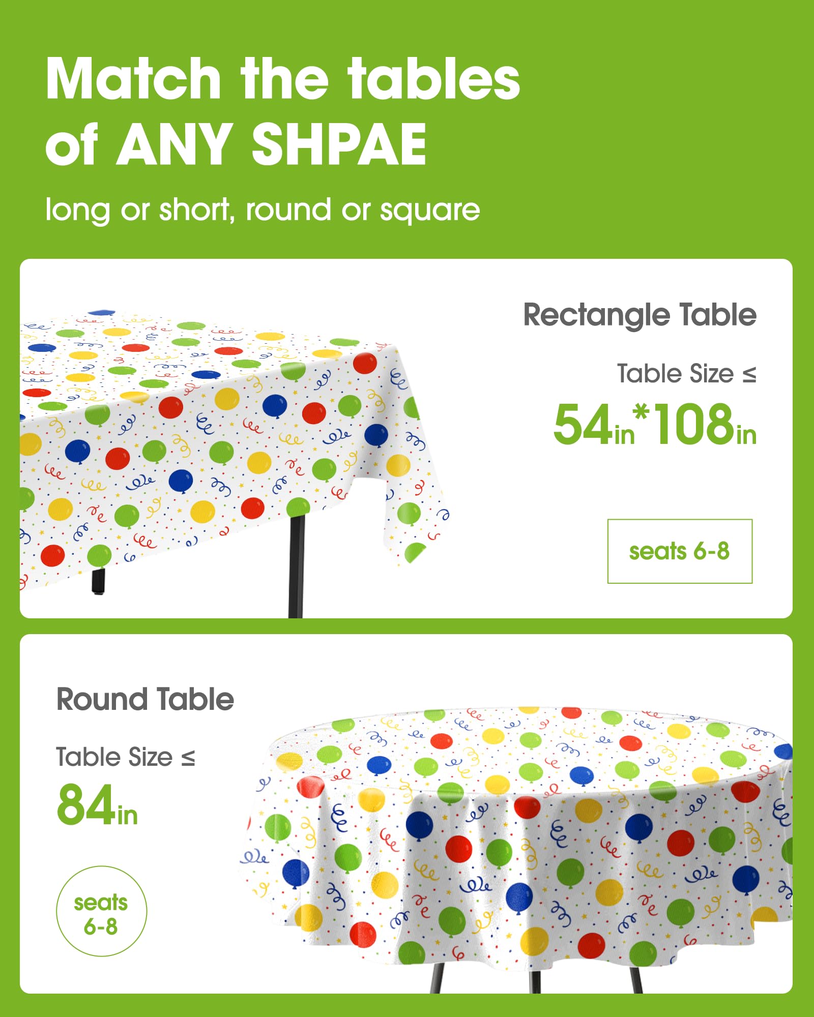 Pureegg disposable tablecloth in waterproof material protects surfaces during meals