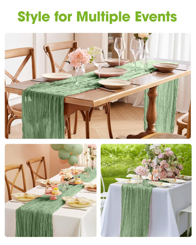 Farmhouse dining scene featuring Pureegg table runner.