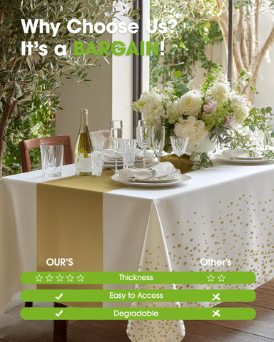 Pureegg graduation decoration-ready tablecloth adds elegance to ceremonies