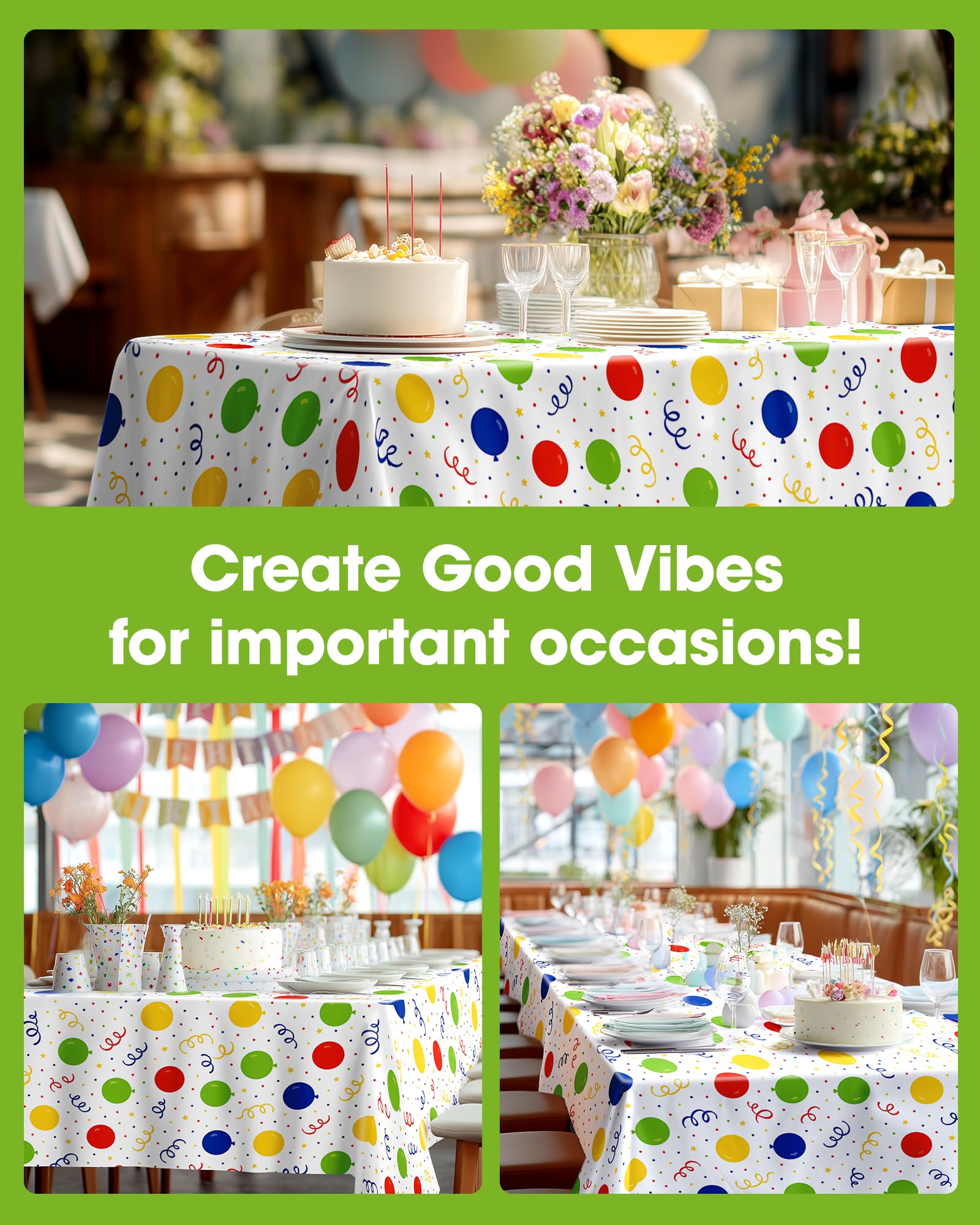 Pureegg heavy-duty tablecloth resists tearing for outdoor picnics and parties