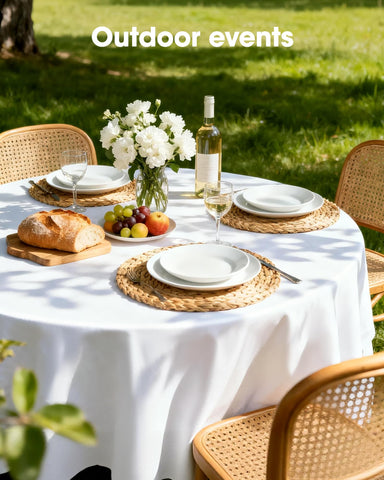 Pureegg party tablecloth simplifying cleanup after gatherings