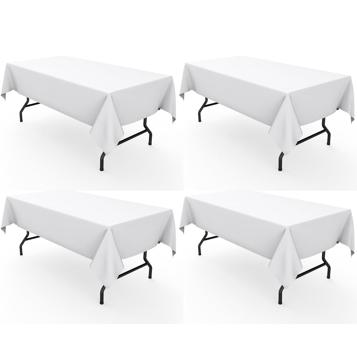 Pureegg rectangle table cloth 60x102 with wrinkle-resistant surface for elegant dining