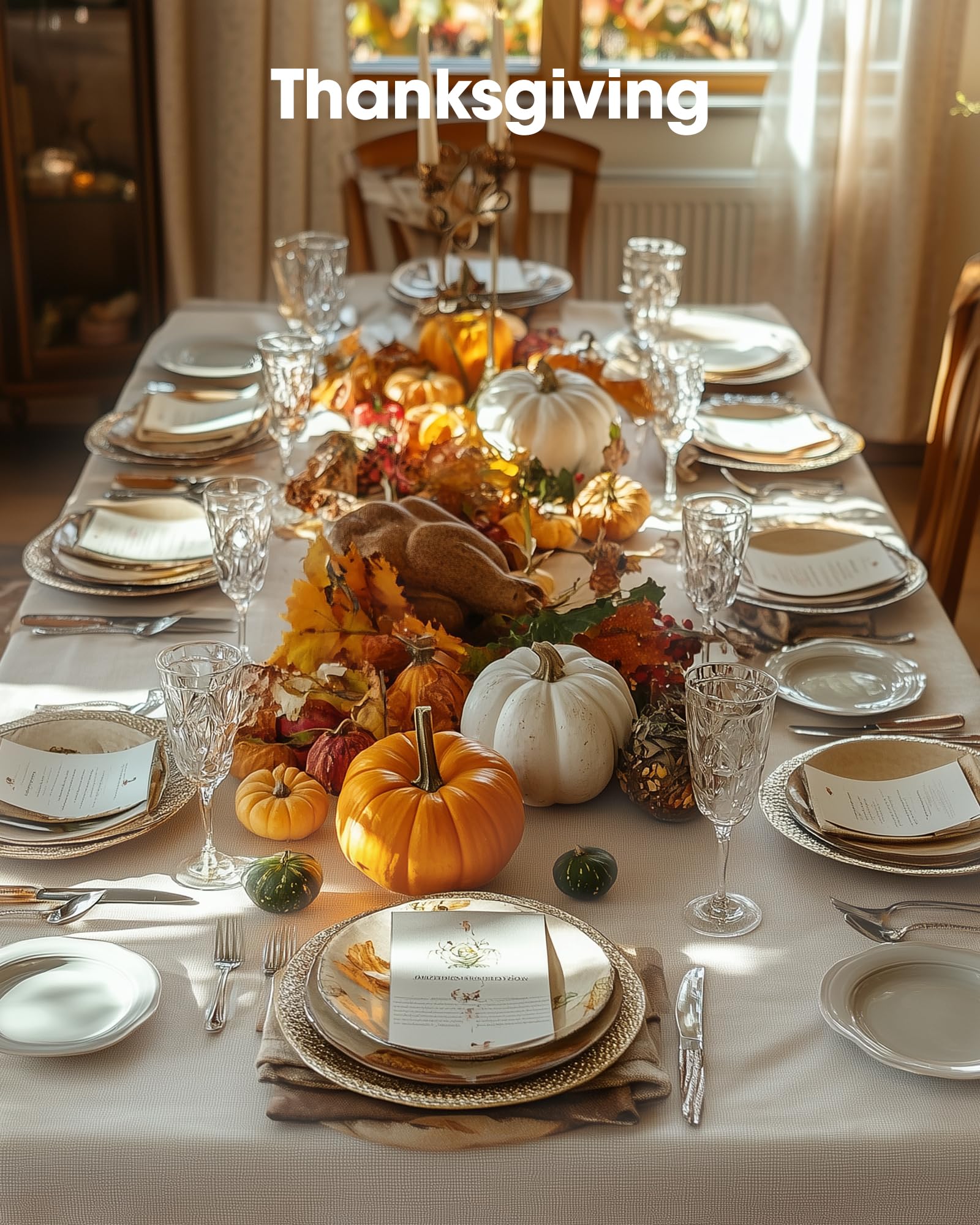 Pureegg cream rectangle tablecloth laid out to create neutral décor for events.