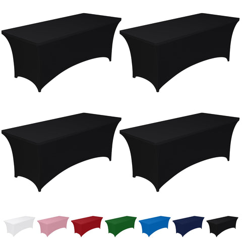 Pureegg Spandex 6ft tablecloth fits tightly for a polished event setup