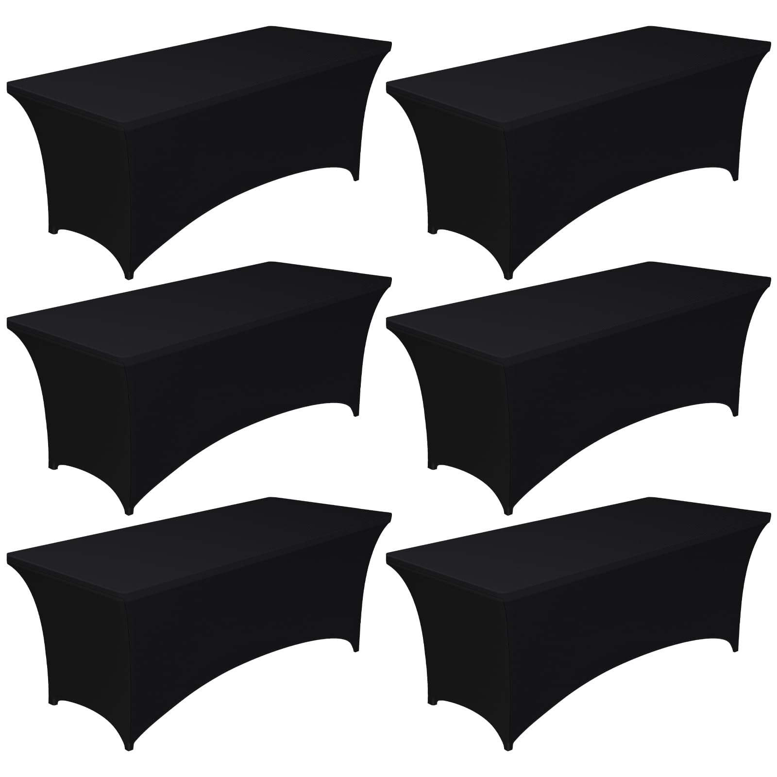Pureegg spandex tablecloth on a 6ft rectangle table for secure outdoor fit