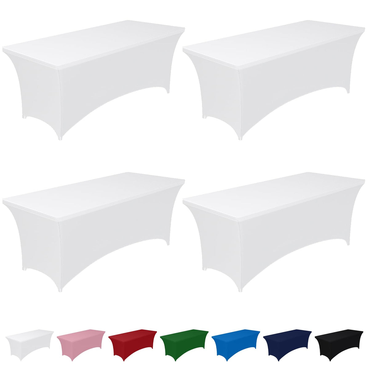 Pureegg Spandex tablecloth close-up highlighting wrinkle resistance and stretch