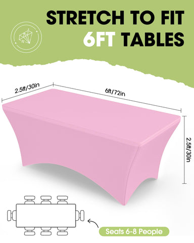 Pureegg tablecloth close-up highlights wrinkle resistance and durable stitching for outdoor events.
