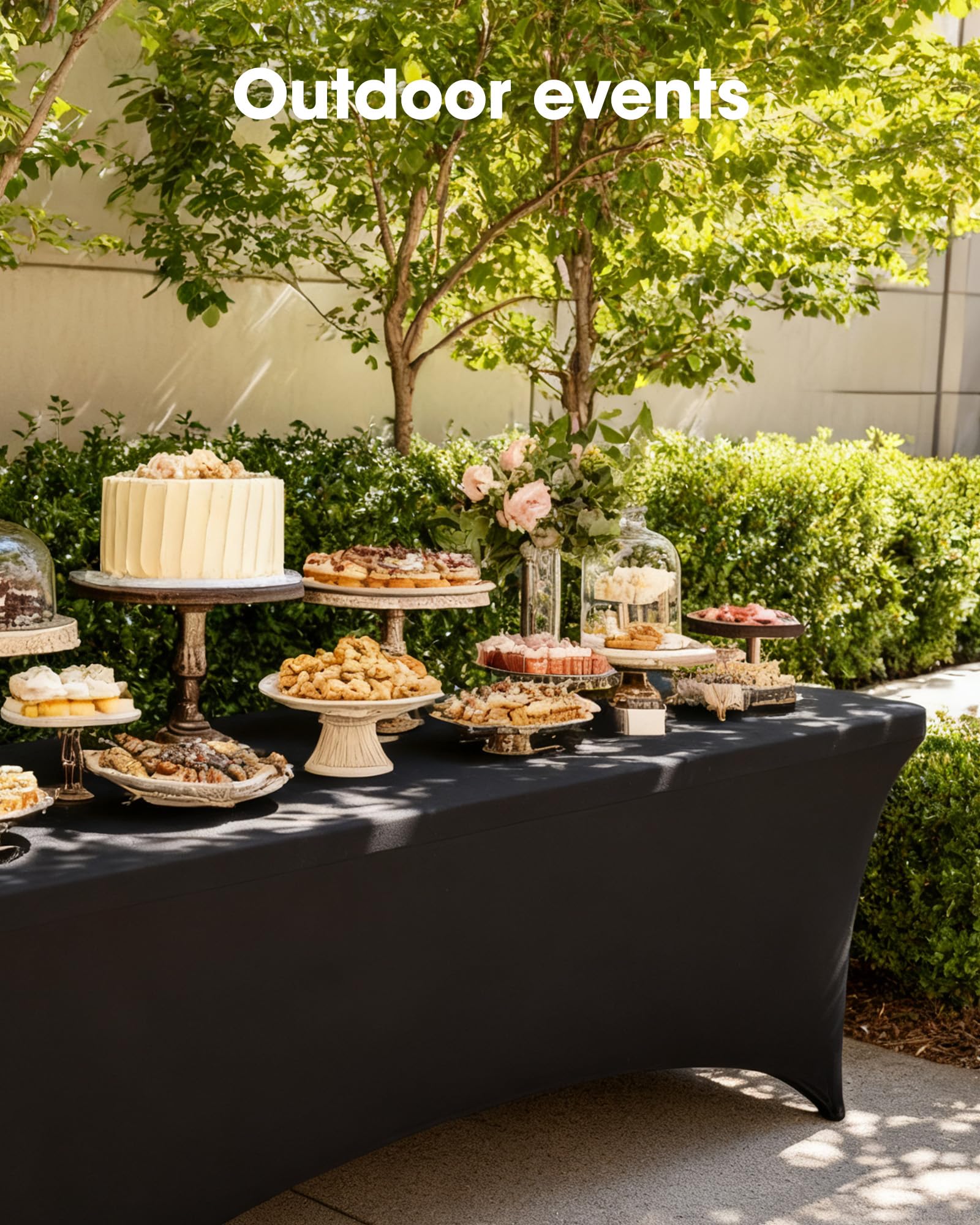 Machine washable design of Pureegg tablecloth offers easy cleanup and reuse.