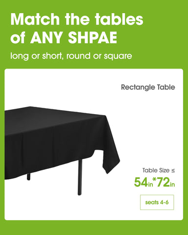 Pureegg disposable table cloth arranged over folding buffet table