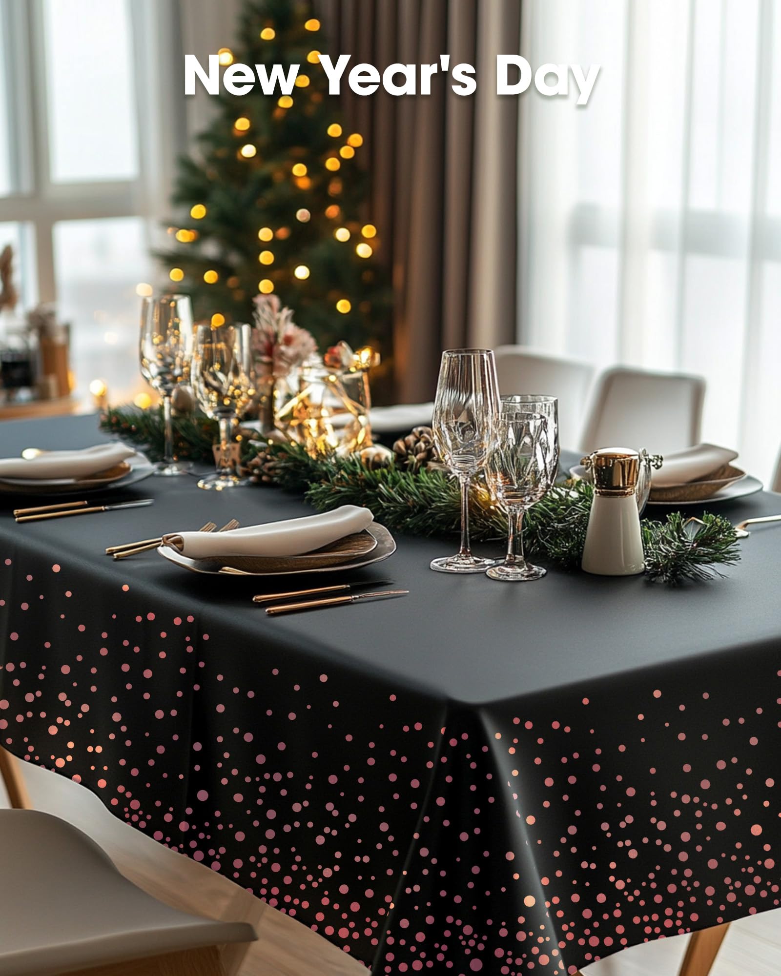 Pureegg graduation decor tablecloth adds elegant backdrop to celebration