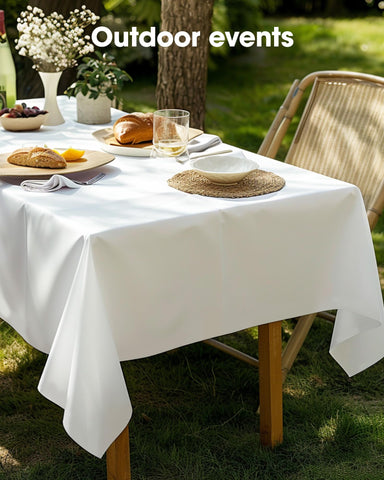 Pureegg tablecloth suitable for indoor and outdoor tables.