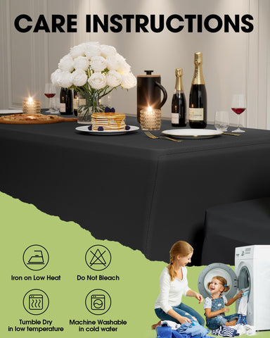 Pureegg tablecloth being machine-washed for easy care