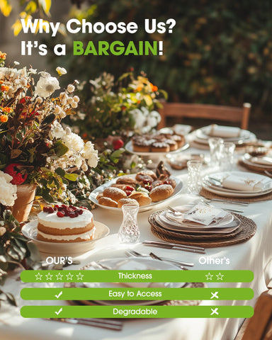 Pureegg beige cream tone enhances wedding and party table decor.