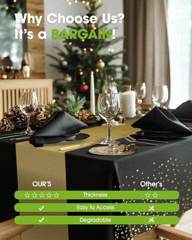 Pureegg tablecloth rectangle-54x108 fits long tables smoothly