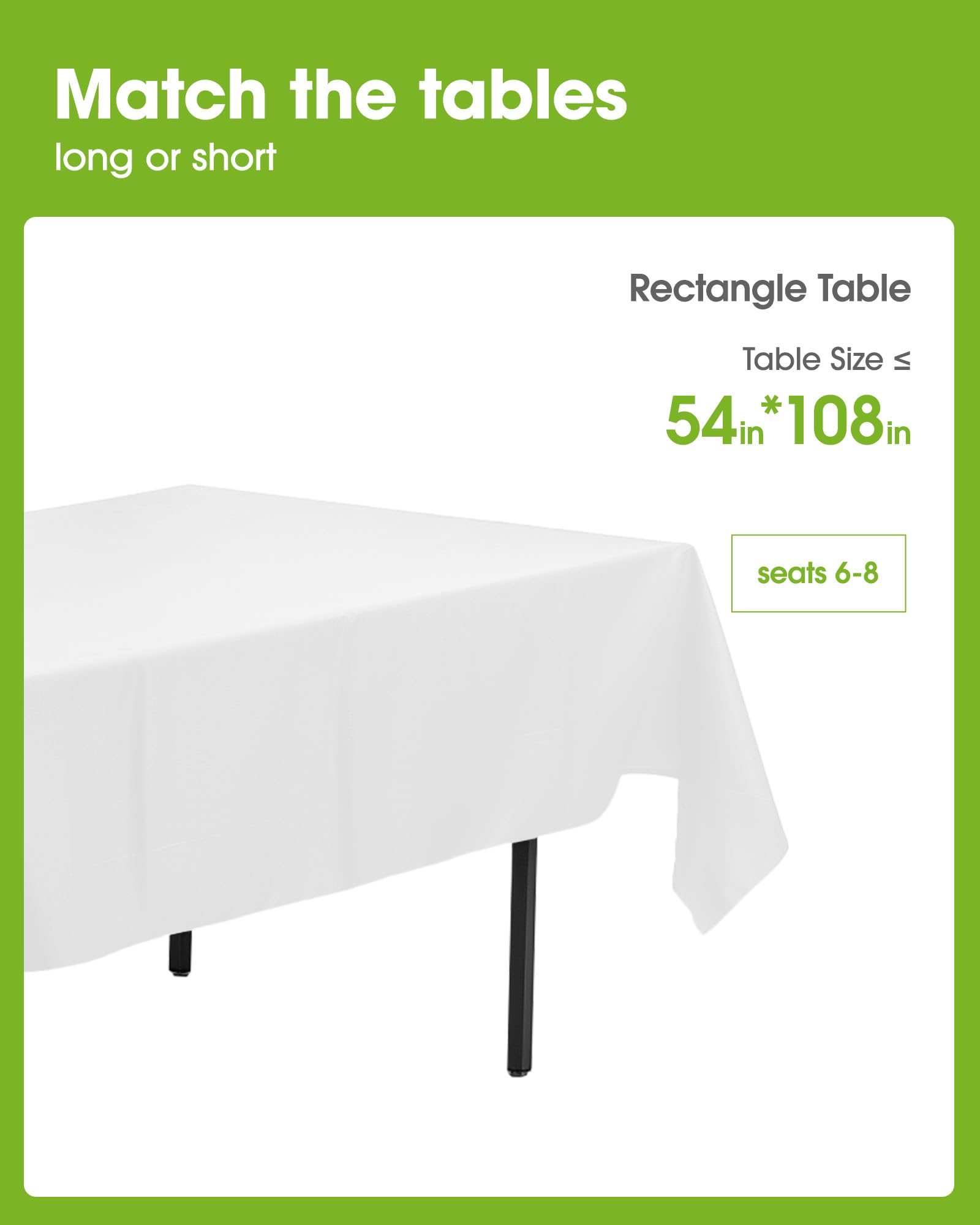 Waterproof and stain-resistant Pureegg tablecloth for quick cleanup