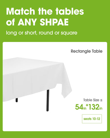 Pureegg tablecloth waterproof and stain-resistant shown on a clean surface.