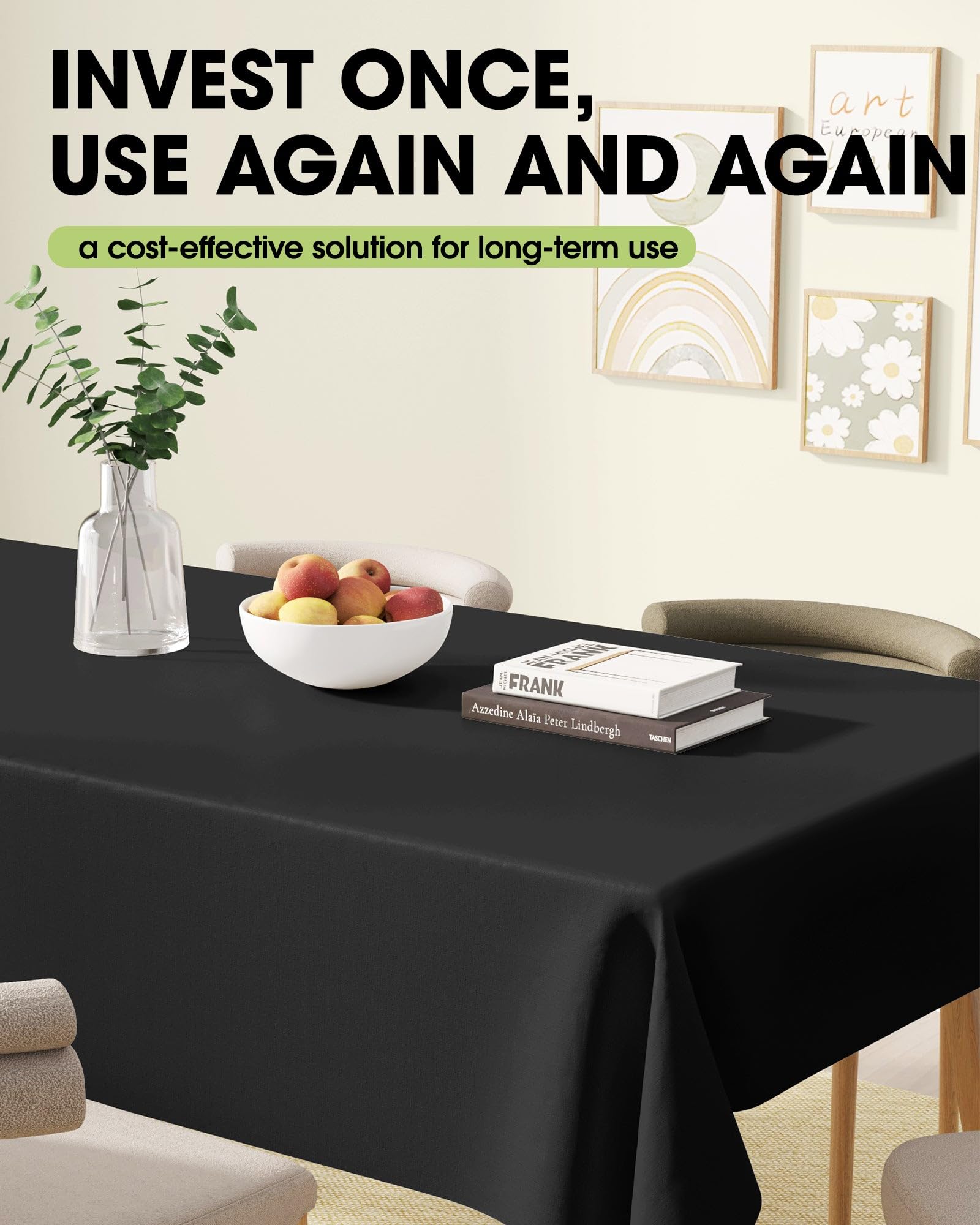 Pureegg dining room elegance with washable, reusable coverage for everyday meals.