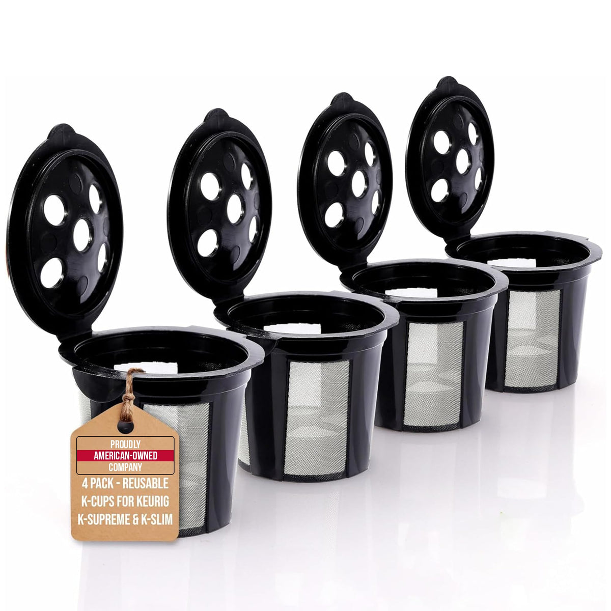PUREHQ reusable K Cup for Keurig Supreme with MultiStream compatibility for even brewing.
