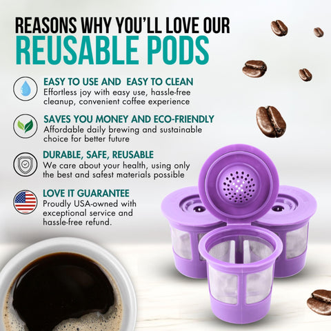 PUREHQ reusable-kcup-mesh-filter-closeup highlighting stainless mesh