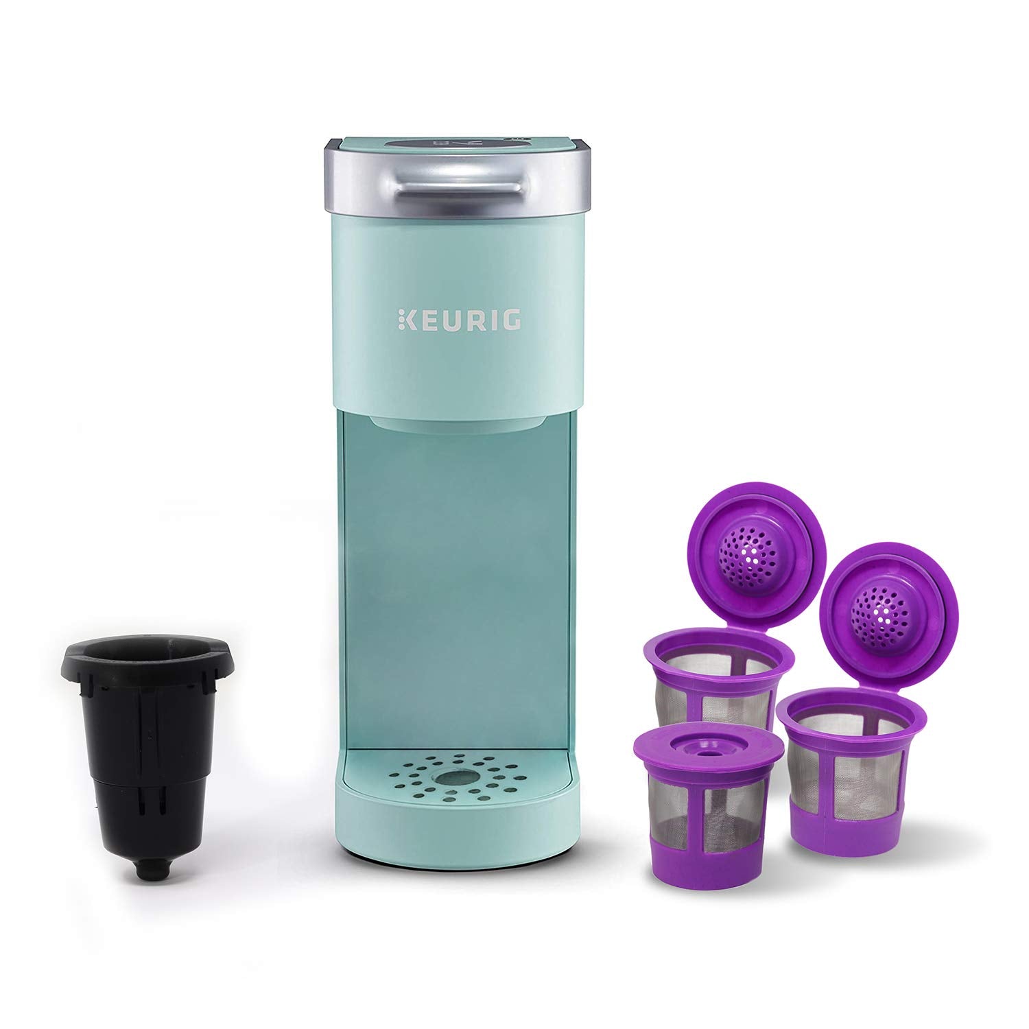 Three refillable K Cups included for customizable coffee blends with PUREHQ.